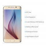 Wholesale Samsung Galaxy S6 Edge Plus Tempered Glass Full Screen Protector (Glass Champagne Gold Clear)